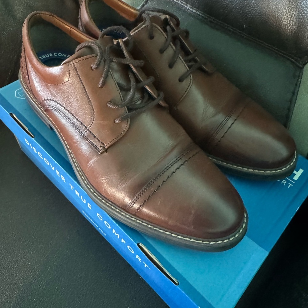 Nunn Bush Dark Brown Leather Oxfords